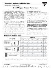 TEMPERATURE SENSORS AND LST NETWORKS datasheet pdf Vishay