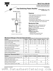 BA159D datasheet pdf Vishay