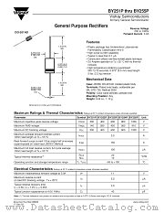 BY251P datasheet pdf Vishay