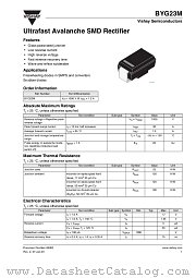 BYG23M datasheet pdf Vishay