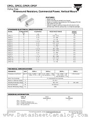 CPCL, CPCC, CPCP, CPCF datasheet pdf Vishay