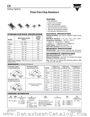 CR datasheet pdf Vishay