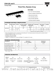 CRA12E AND S datasheet pdf Vishay