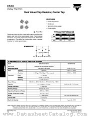 CS 33 datasheet pdf Vishay