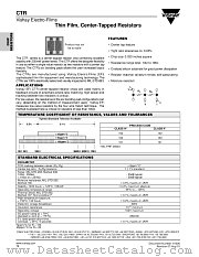 CTR datasheet pdf Vishay