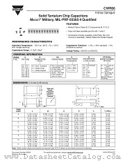 CWR06 datasheet pdf Vishay