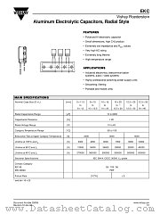 EKC datasheet pdf Vishay