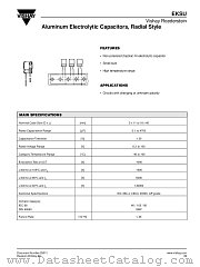 EKSU datasheet pdf Vishay