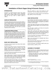 H-CERAMIC CEMENT datasheet pdf Vishay