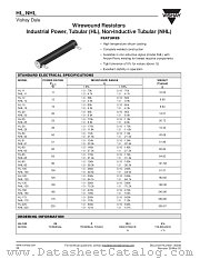 HL, NHL datasheet pdf Vishay