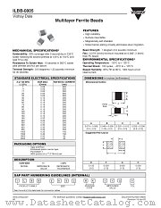 ILBB-0805 datasheet pdf Vishay