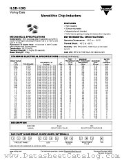 ILSB-1206 datasheet pdf Vishay