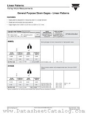 LINEAR PATTERNS datasheet pdf Vishay