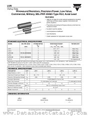 LVR datasheet pdf Vishay