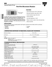 MIB datasheet pdf Vishay