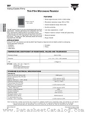 MIF datasheet pdf Vishay