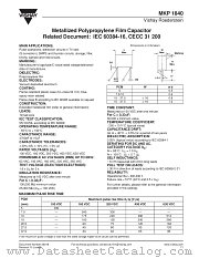 MKP 1840 datasheet pdf Vishay