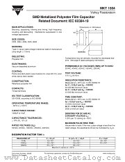 MKT 1804 datasheet pdf Vishay