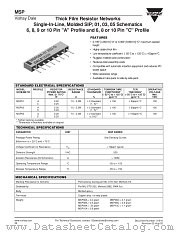 MSP datasheet pdf Vishay