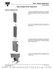 PHA . . . POWER CAPACITORS datasheet pdf Vishay