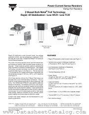 POWER CURRENT SENSE RESISTORS datasheet pdf Vishay