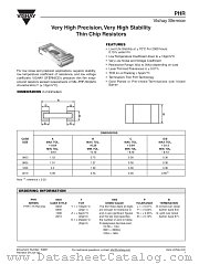 PHR datasheet pdf Vishay