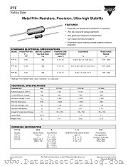 PTF datasheet pdf Vishay