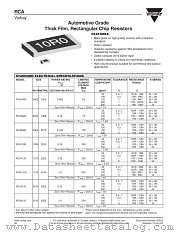 RCA datasheet pdf Vishay