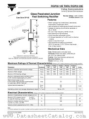 RGP02-18E datasheet pdf Vishay