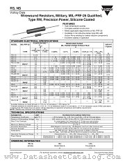 RS, NS datasheet pdf Vishay