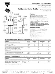 SBL2040PT datasheet pdf Vishay