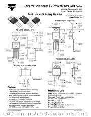 SBL25L25CT datasheet pdf Vishay