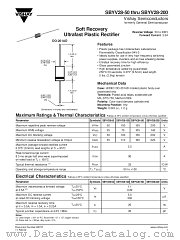 SBYV28-50 THRU SBYV28-200 datasheet pdf Vishay