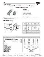 SH datasheet pdf Vishay