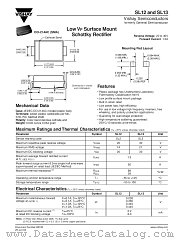 SL13 datasheet pdf Vishay