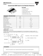 CUSTOMIZED SMD NETWORKS datasheet pdf Vishay