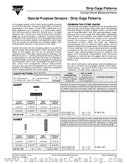 STRIP GAGE PATTERNS datasheet pdf Vishay