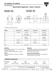 TO. 016010, 025016 datasheet pdf Vishay