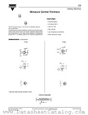 T7 datasheet pdf Vishay