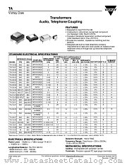 TA datasheet pdf Vishay