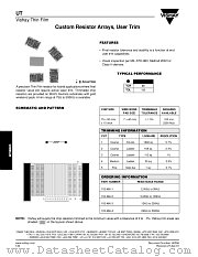 UT datasheet pdf Vishay