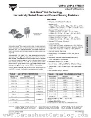 VHP-3, VHP-4, VPR 247 datasheet pdf Vishay