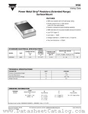 WSE datasheet pdf Vishay