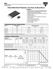 WSL datasheet pdf Vishay