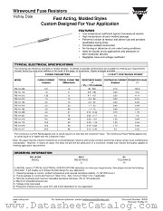 RESISTORS - WIREWOUND FUSE RESISTORS datasheet pdf Vishay