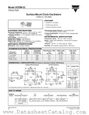 XOSM-52 datasheet pdf Vishay