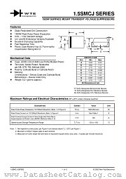 1.5SMCJ33 datasheet pdf Won-Top Electronics