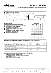 P4SMA51C datasheet pdf Won-Top Electronics