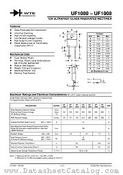 UF1000 datasheet pdf Won-Top Electronics