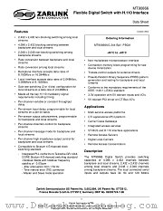 MT90866 datasheet pdf Zarlink Semiconductor